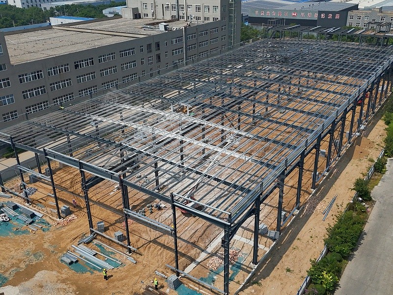 蔚蓝钢结构丨郑州德惠福钢结构厂房建造案例 蔚蓝钢结构丨郑州德惠福钢结构厂房建造案例