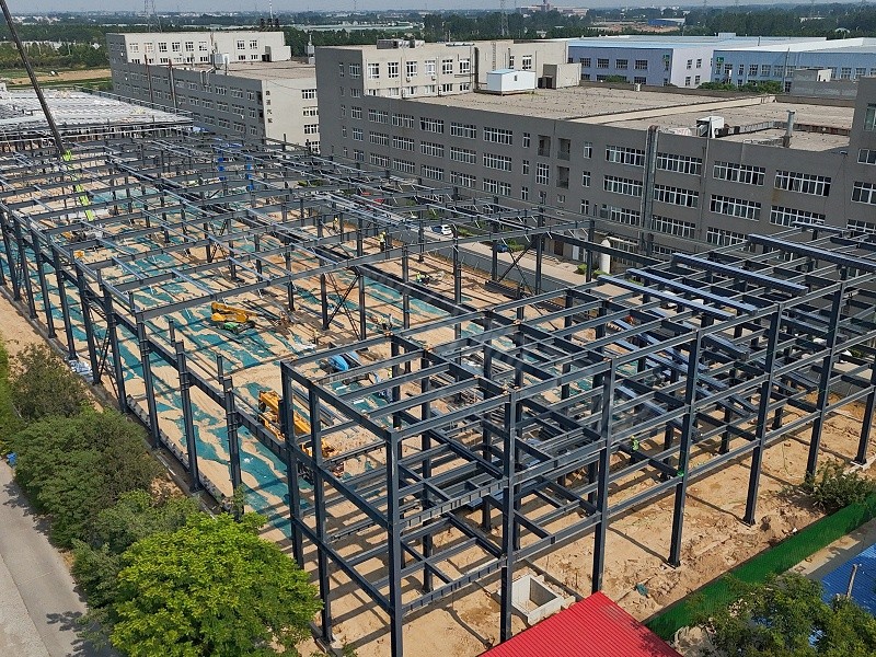 蔚蓝钢结构丨郑州德惠福钢结构厂房建造案例 蔚蓝钢结构丨郑州德惠福钢结构厂房建造案例