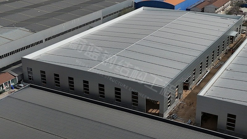 蔚蓝钢结构丨河南超人帮钢结构厂房建造案例