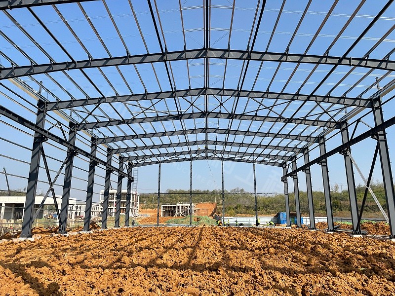 蔚蓝钢结构丨三门峡孚德科技钢结构厂区建造案例