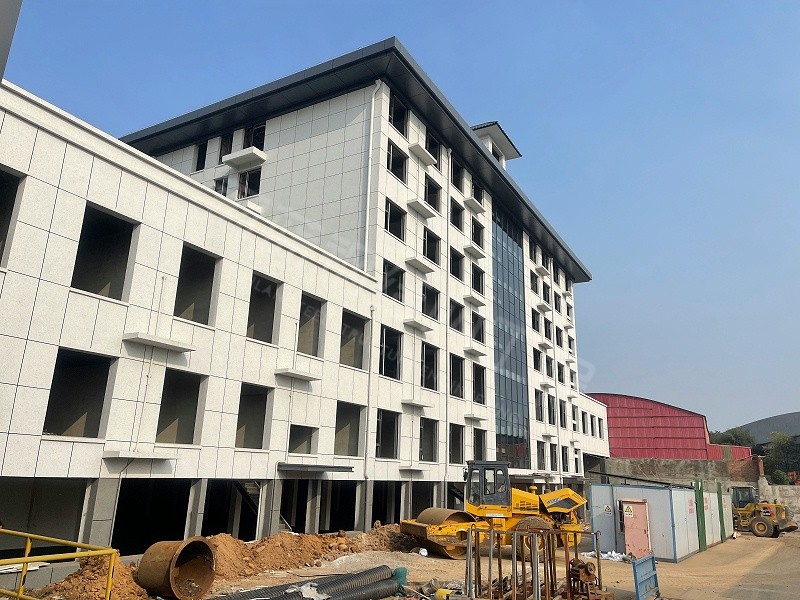 蔚蓝钢结构丨方山钢结构综合楼建造案例