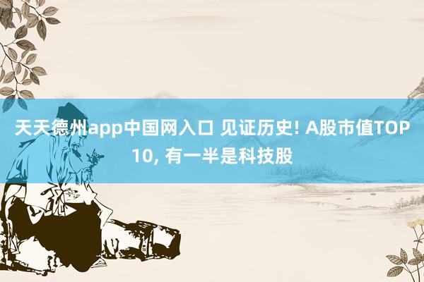 天天德州app中国网入口 见证历史! A股市值TOP10, 有一半是科技股